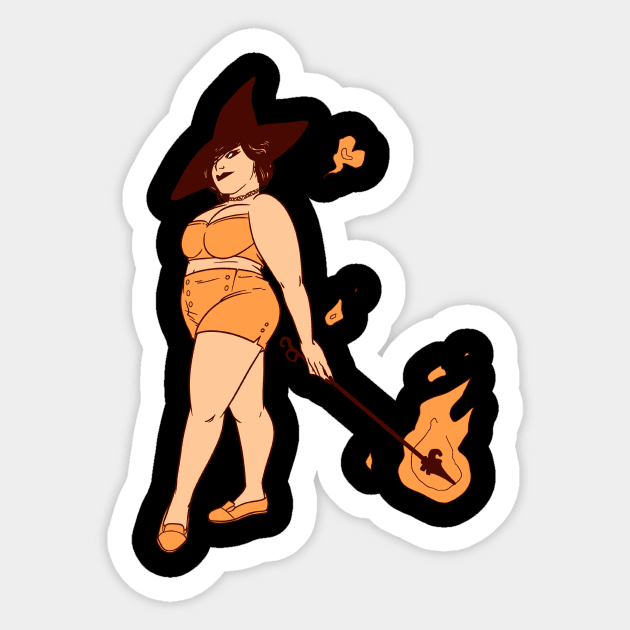 Fire Witch Sticker by FindChaos